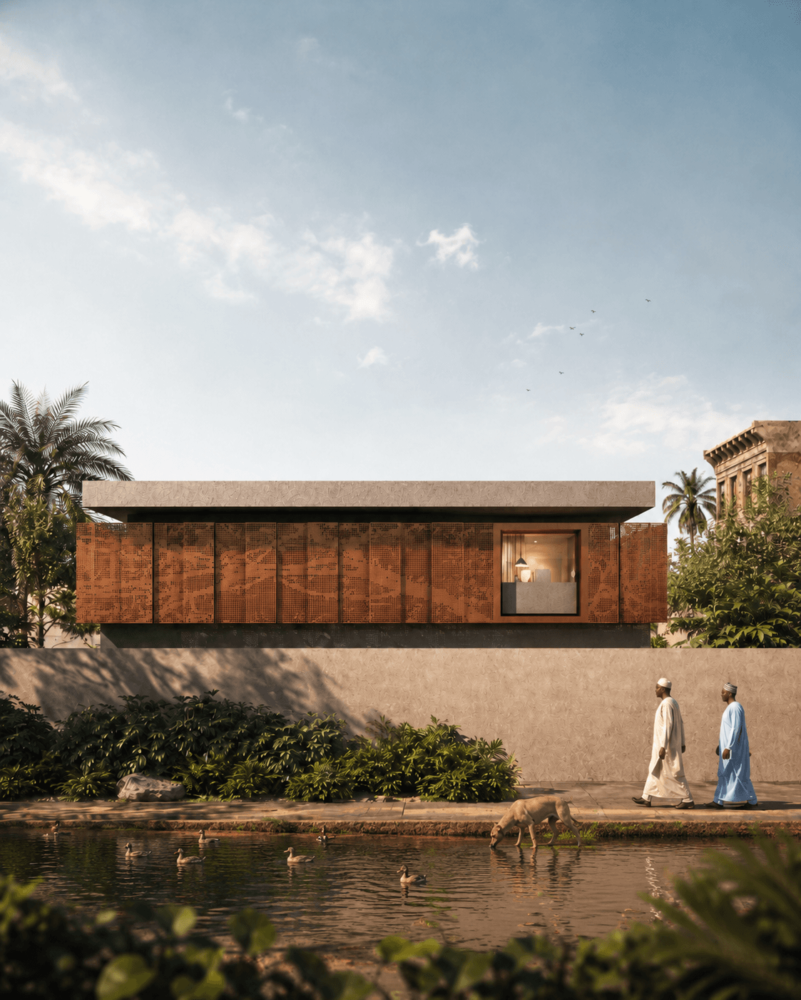 Corten Facade Villa